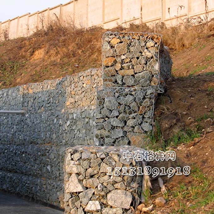 護岸格賓網(wǎng)擋墻 護岸格賓網(wǎng)擋墻